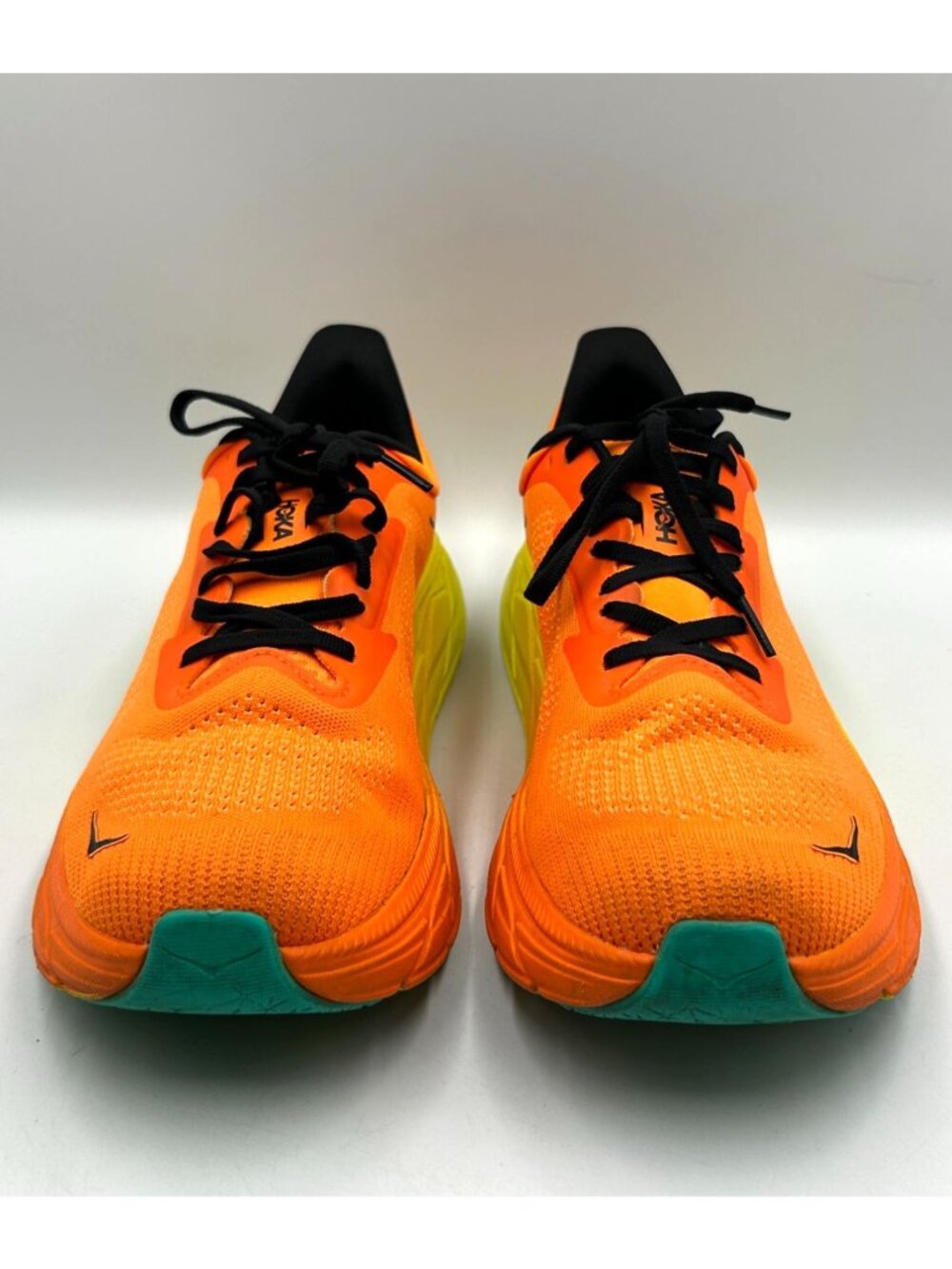 Hoka One One Men’s Orange Yellow Mesh Arahi 7 Running Shoes Size 11 3515 - Picture 14 of 16
